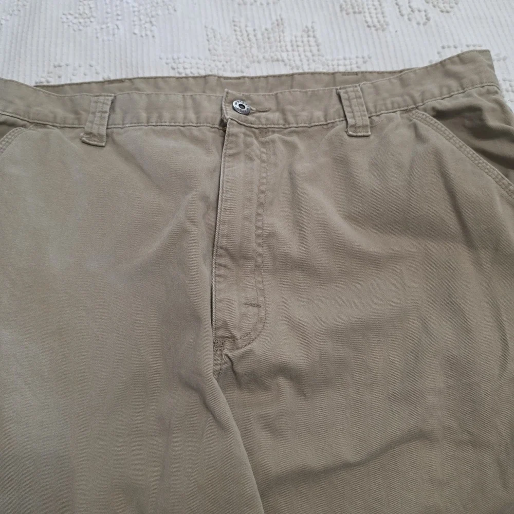 Wrangler Cargo Work Pants 38 x 29 Utility 100%‎ Cotton Light Brown Men's